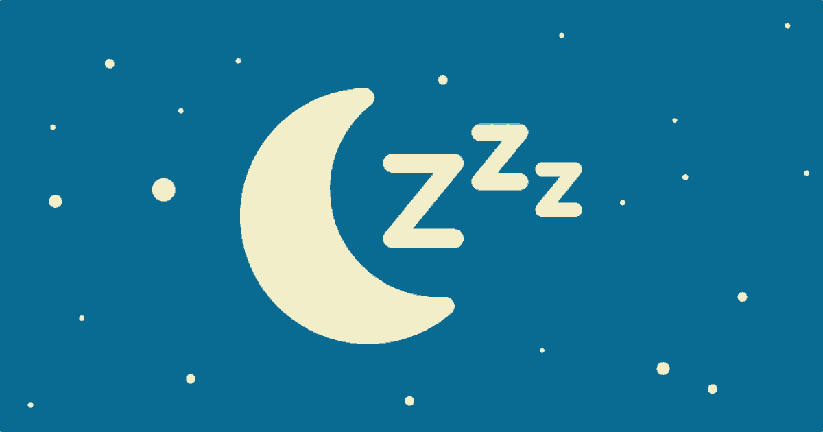Sleep icon made up of a crescent moon and three Z letters.