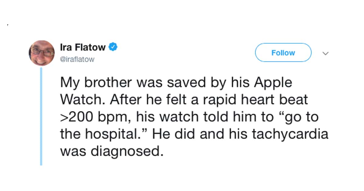 Ira Flatow Says Apple Watch ‘Saved’ his Brother
