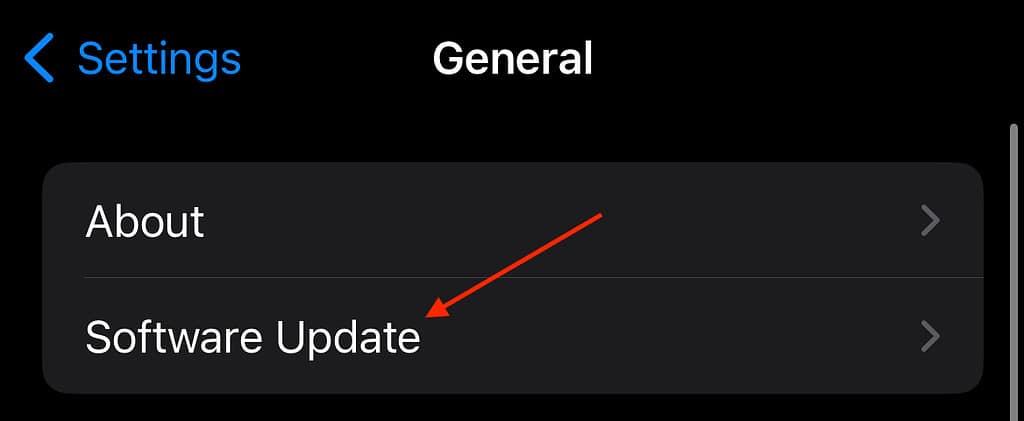 Setting General Software Update Transfer Money Apple Pay Cash