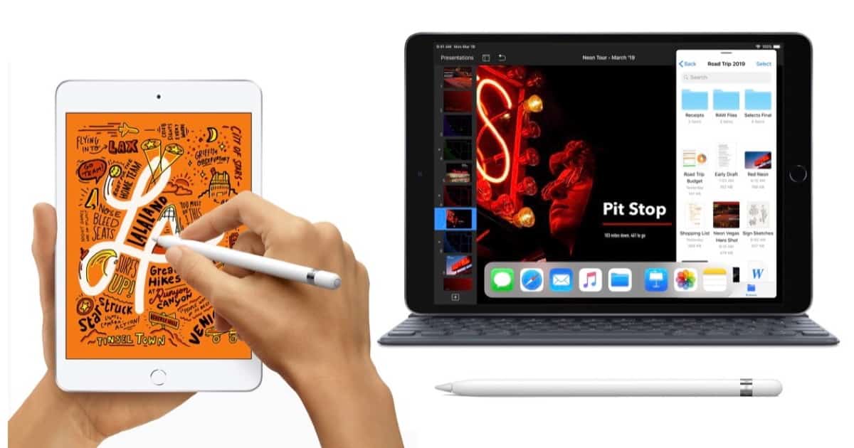 iPad mini 5 and iPad Air (2019)
