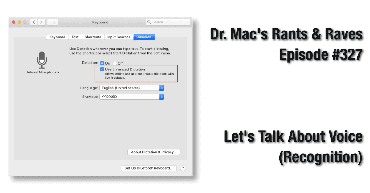 Let’s Talk About Speech (Recognition) on the Mac