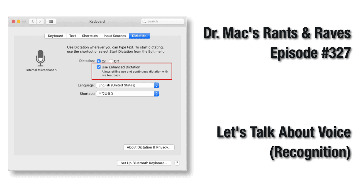 mac speech recognition not working in pages