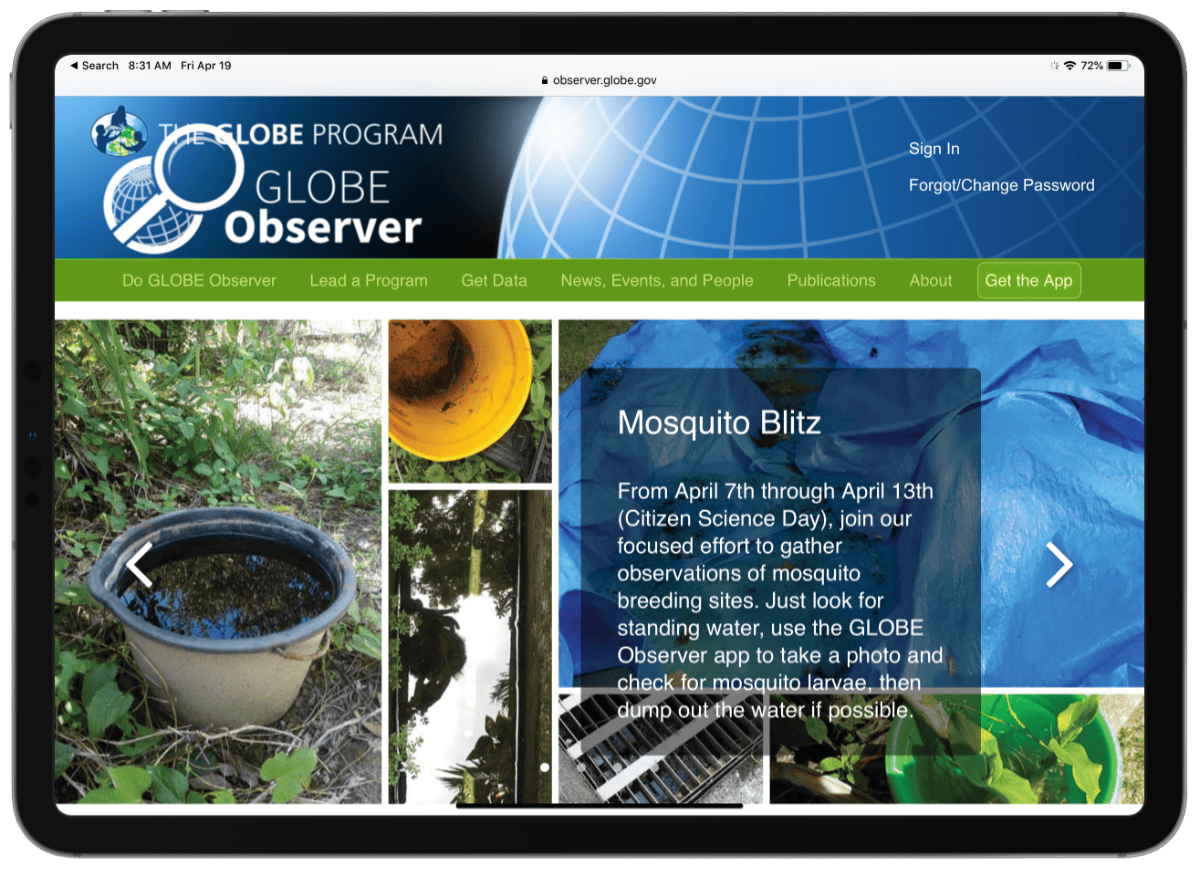 NASA Globe Observer is a Citizen Science Tool