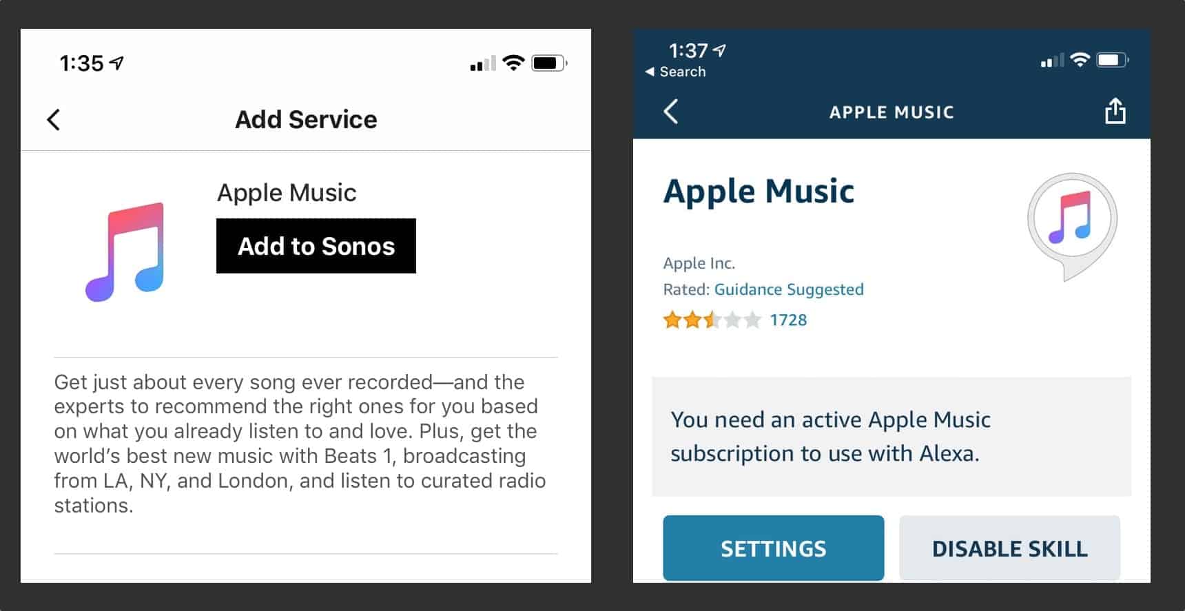 add alexa to sonos