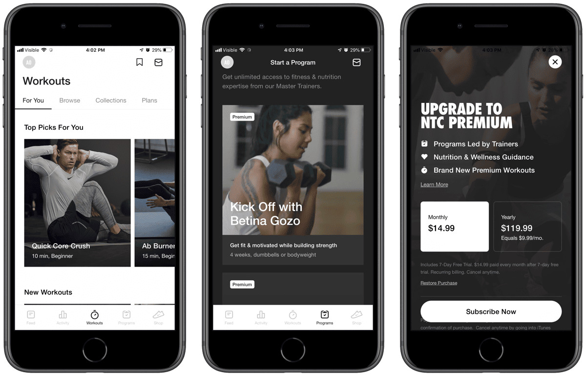 Nike Training Club Gets a Premium Subscription With Master Training