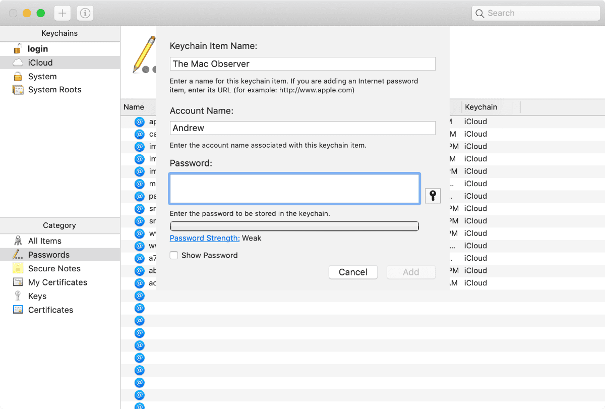 Did you know that iCloud Keychain is synced with macOS How to Use macOS Keychain Access to Beef up iCloud Keychain