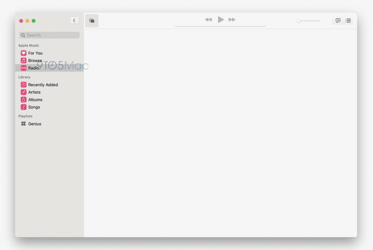 macOS 10.15 screenshots of music