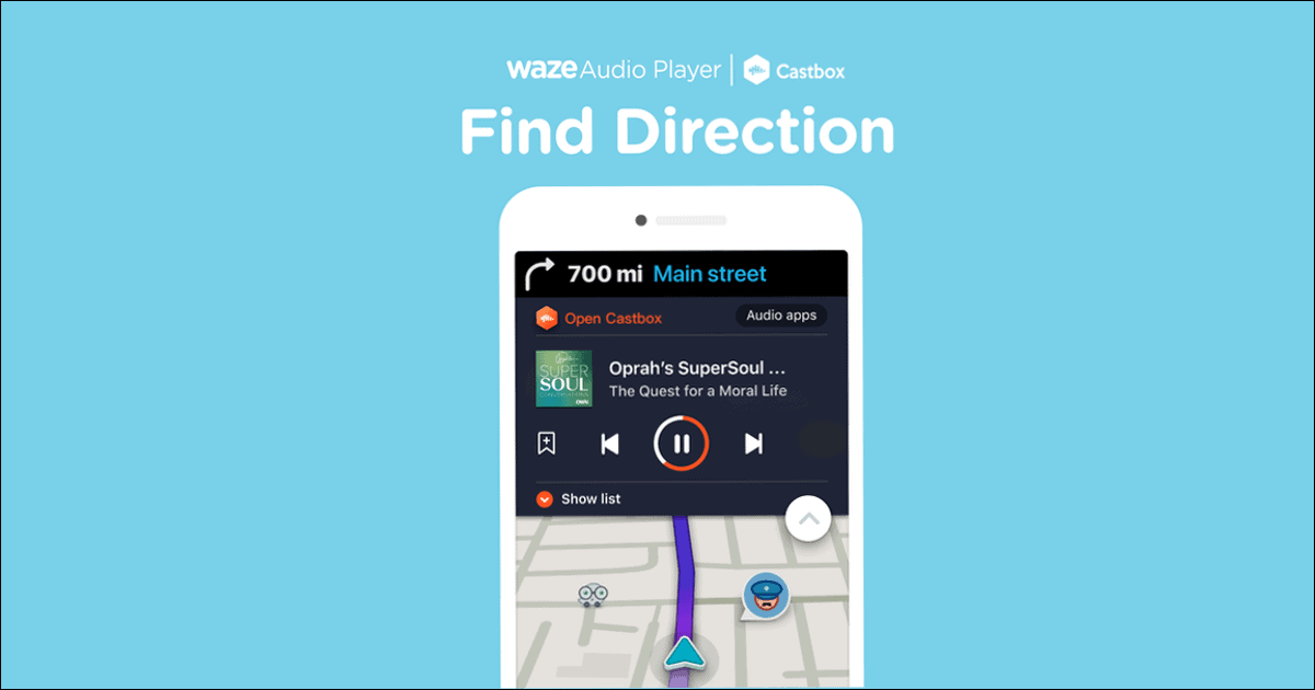 Castbox is Latest Audio App With Waze Support