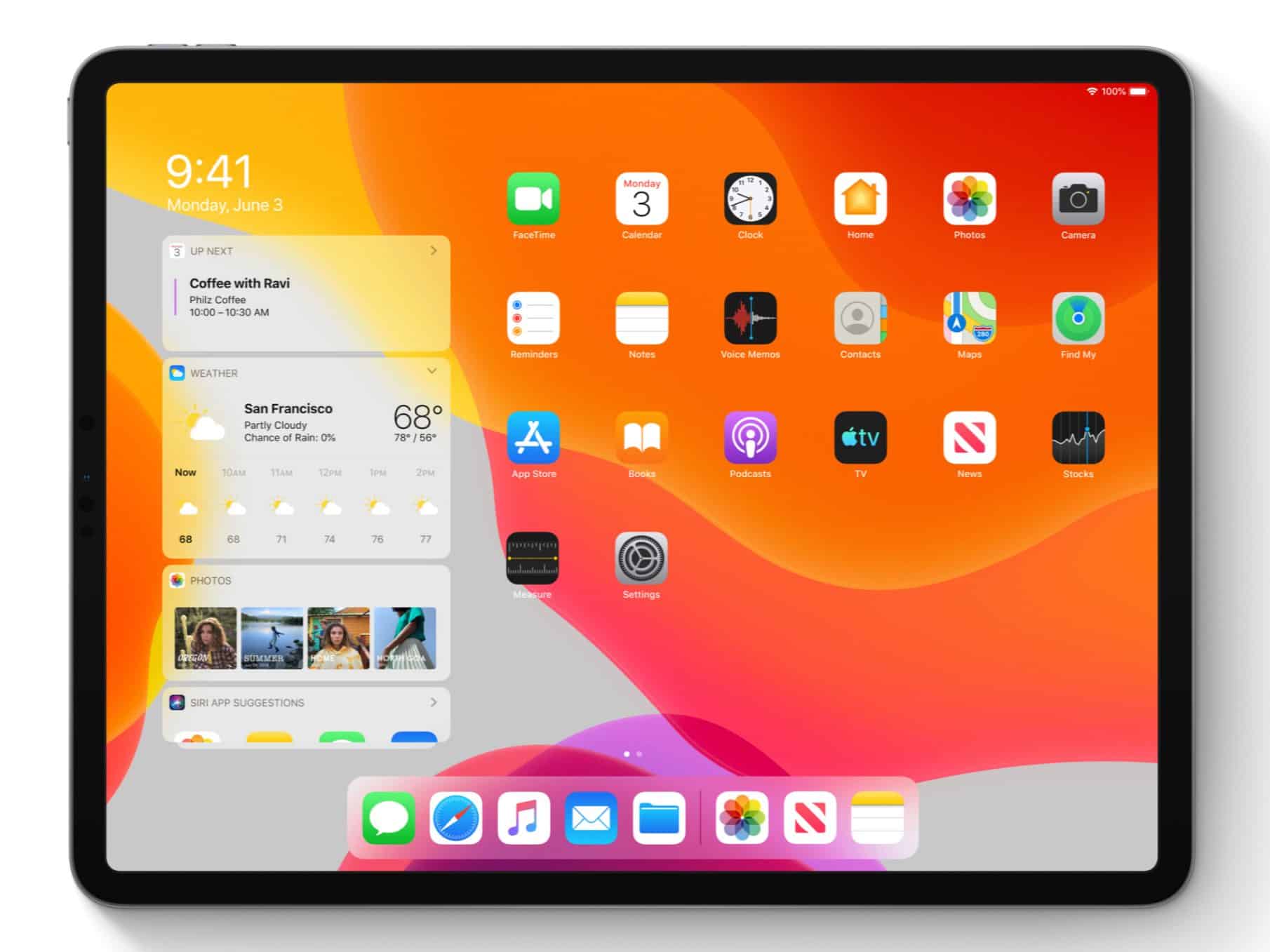 Image of iPadOS on iPad Pro