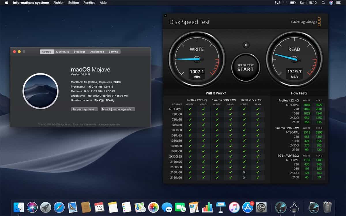 2019 MacBook Air benchmark