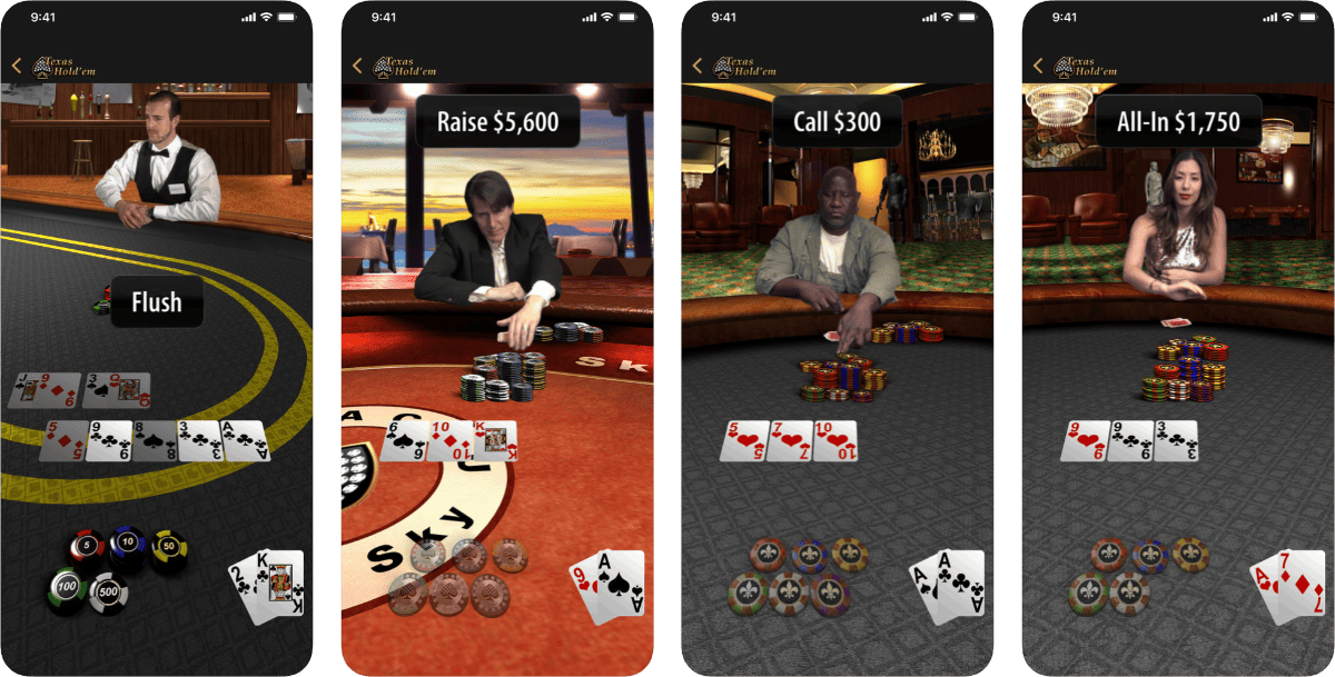 apple texas hold em screenshots