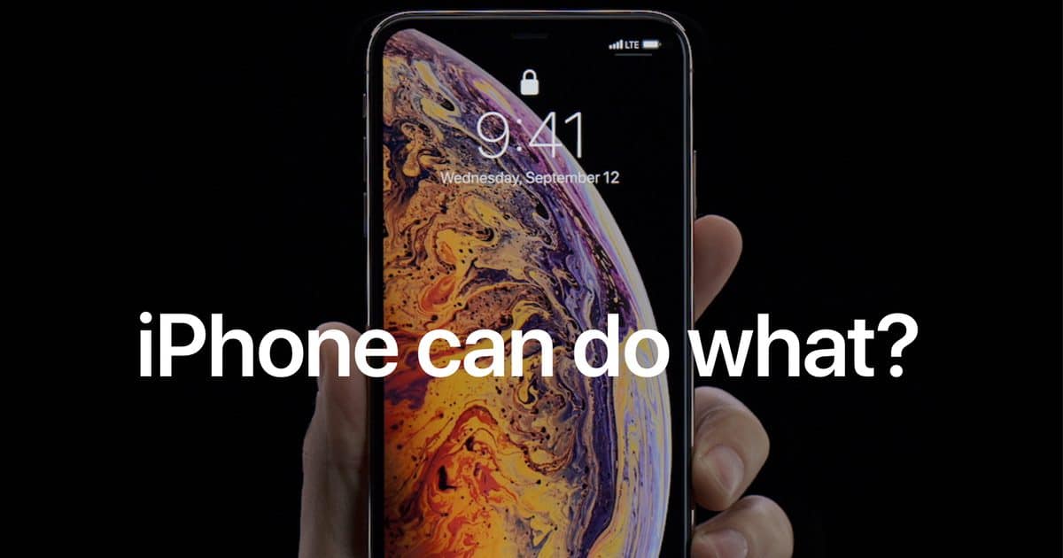 Apple Shows Off With New iPhone Features Page
