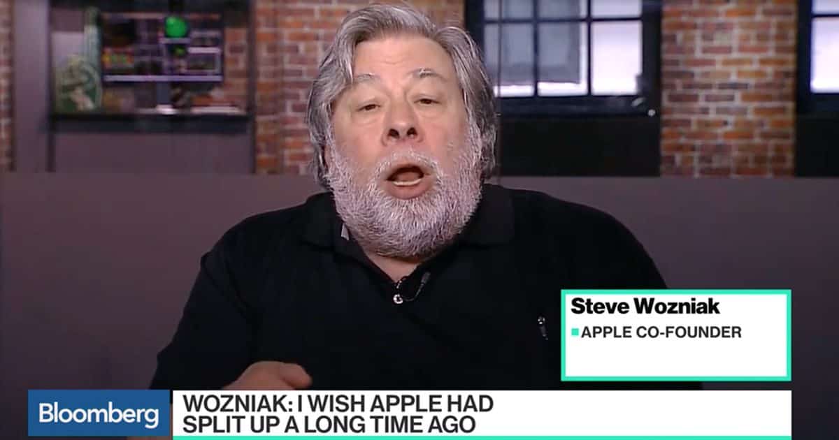 Steve Wozniak Split Apple