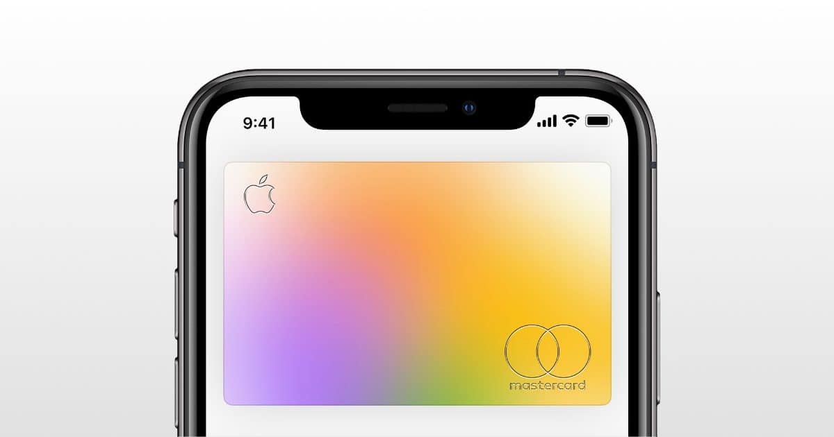 Apple Card displayed on an iPhone.