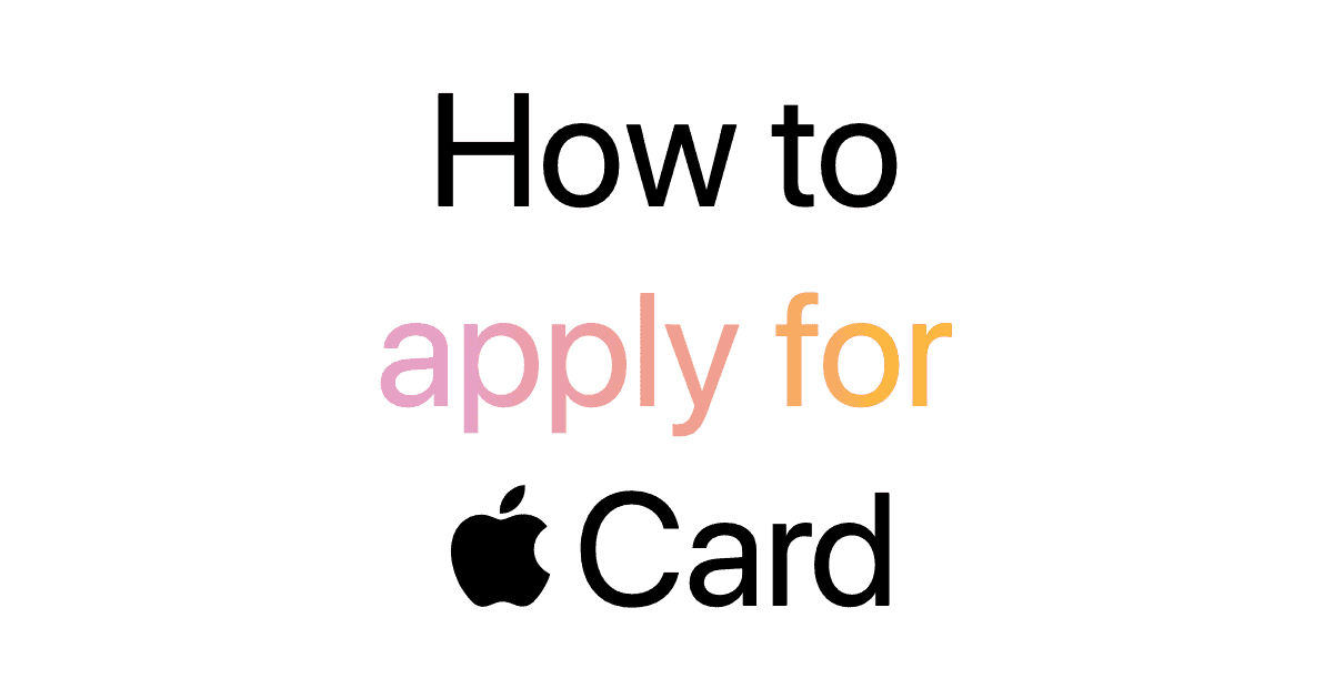 Apple Previews Apple Card Sign Up Process