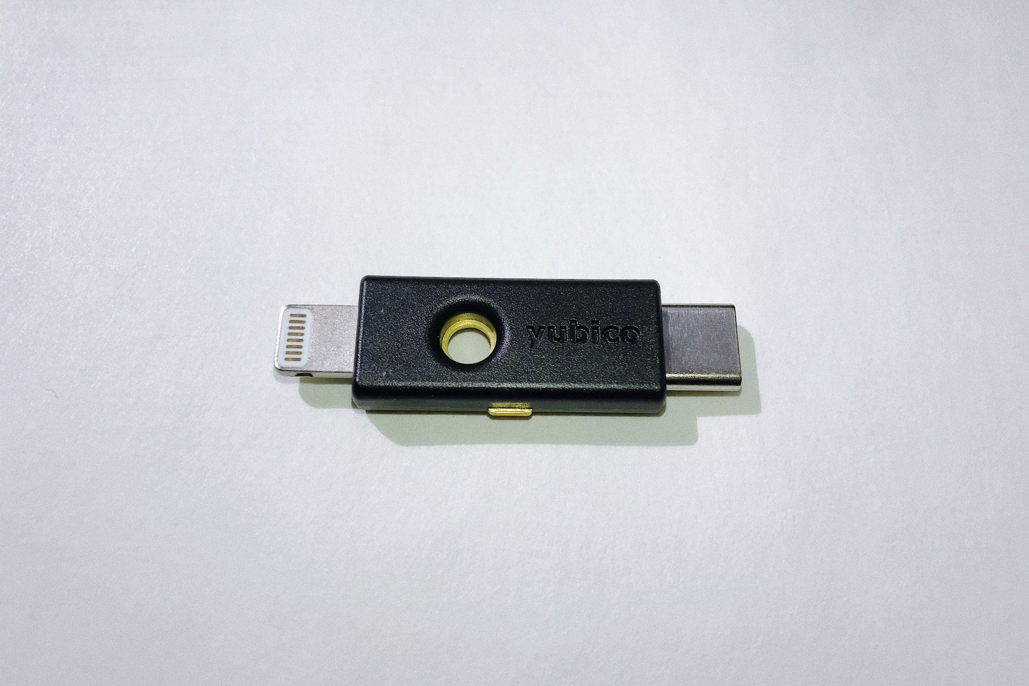 The Yubico 5Ci security key for iPhones.