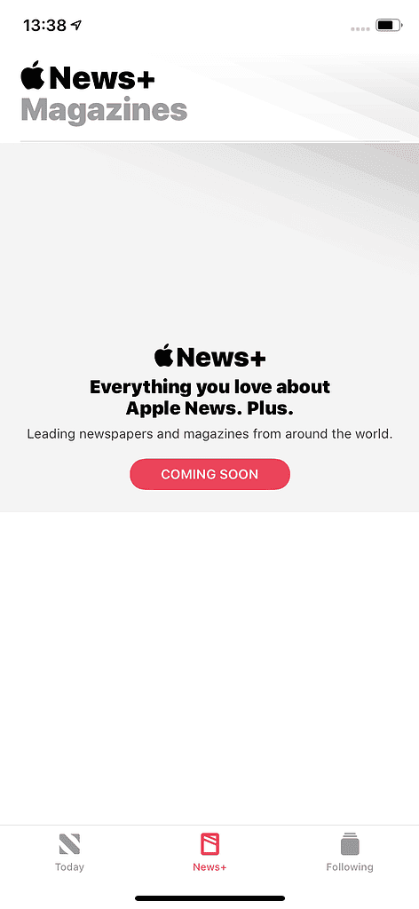 Apple News+ UK Screenshot