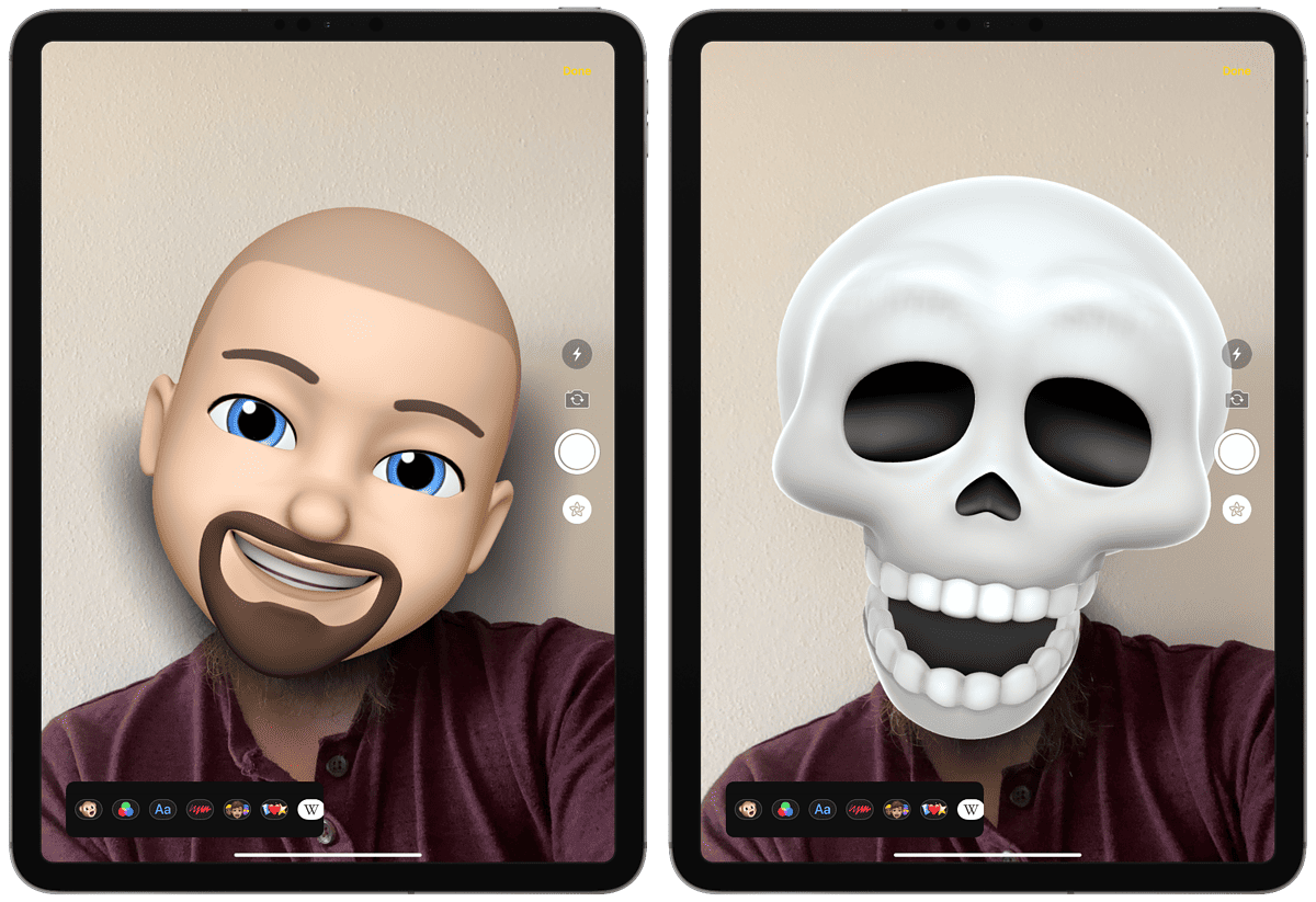 iOS 13 animoji camera effects