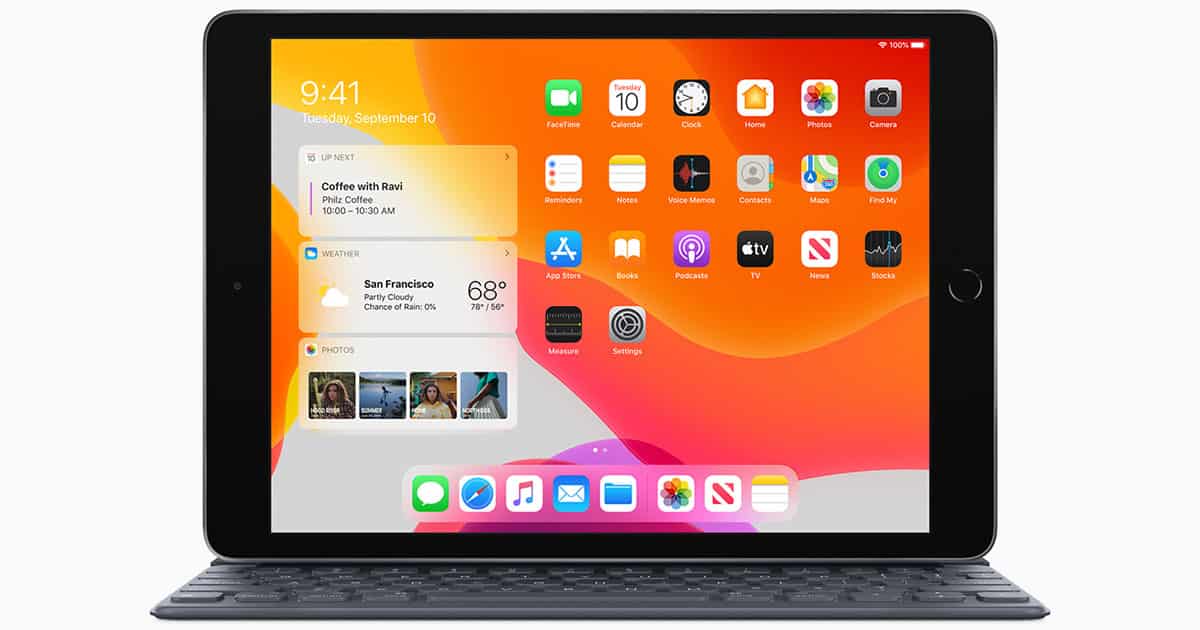 iPadOS Home Screen,