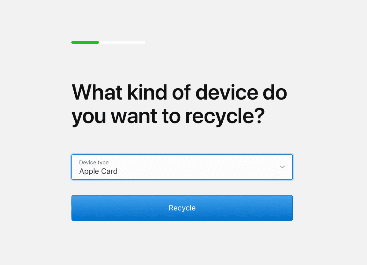 recycle apple card