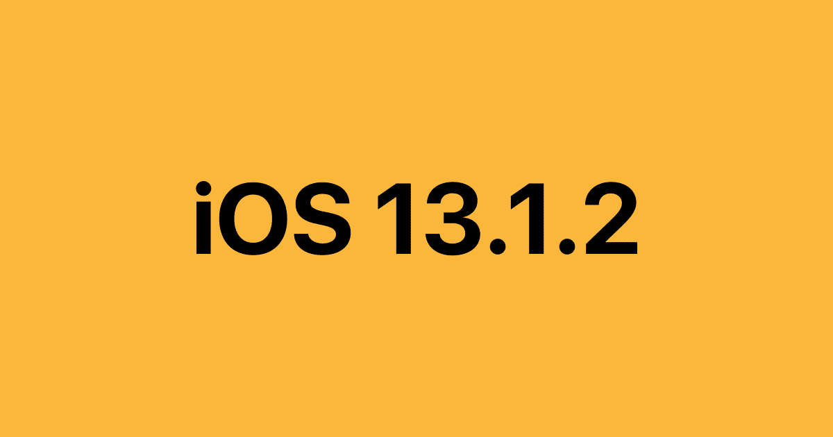 iOS 13.1.2 Fixes Camera, iCloud Backup, and More