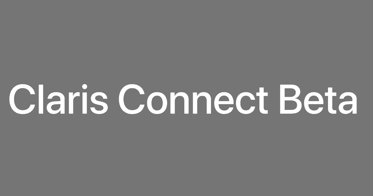 Claris Connect Beta