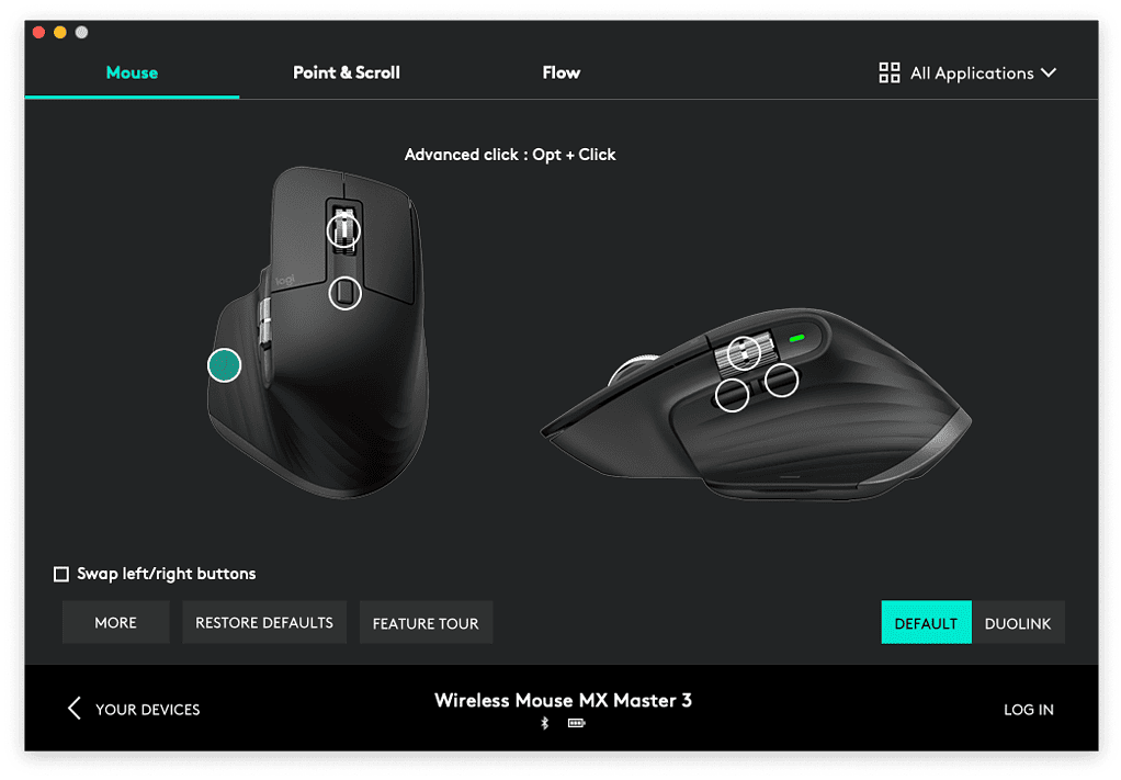 The Logi Options driver software lets me assign almost any command to any of the MX Master 3's 5 buttons. 