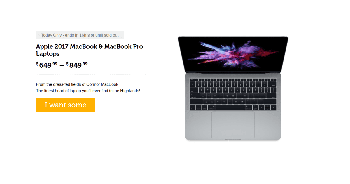 Woot.Com Offering Big Black Friday Deals on Refurbished 2017 MacBooks and MacBook Pros