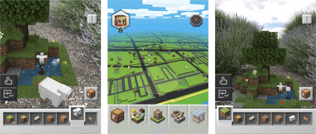 screenshots of minecraft earth