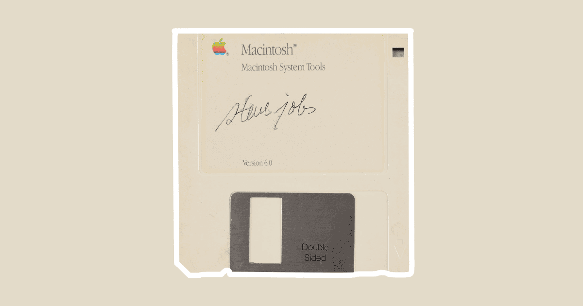 Floppy Disk Signed by Steve Job Auctioning at ,500