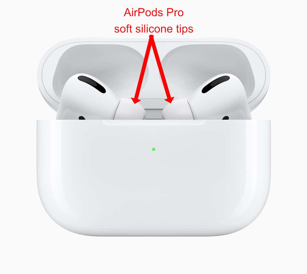 AirPods Pro have soft silicone ear-tips that seal out ambient noise.