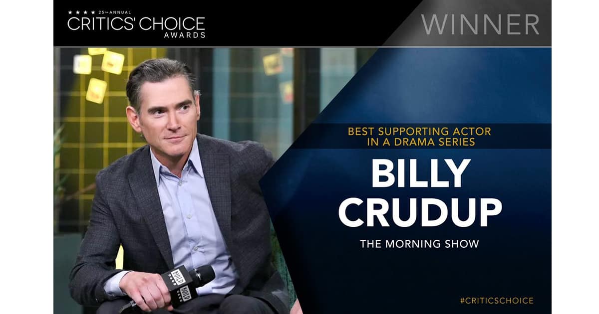 Apple TV+ Wins First Award, As Billy Crudup Takes Home Critics’ Choice Honor