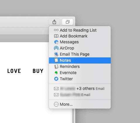 Sharing to Notes offers fewer bells and whistles but I think I can live with it.