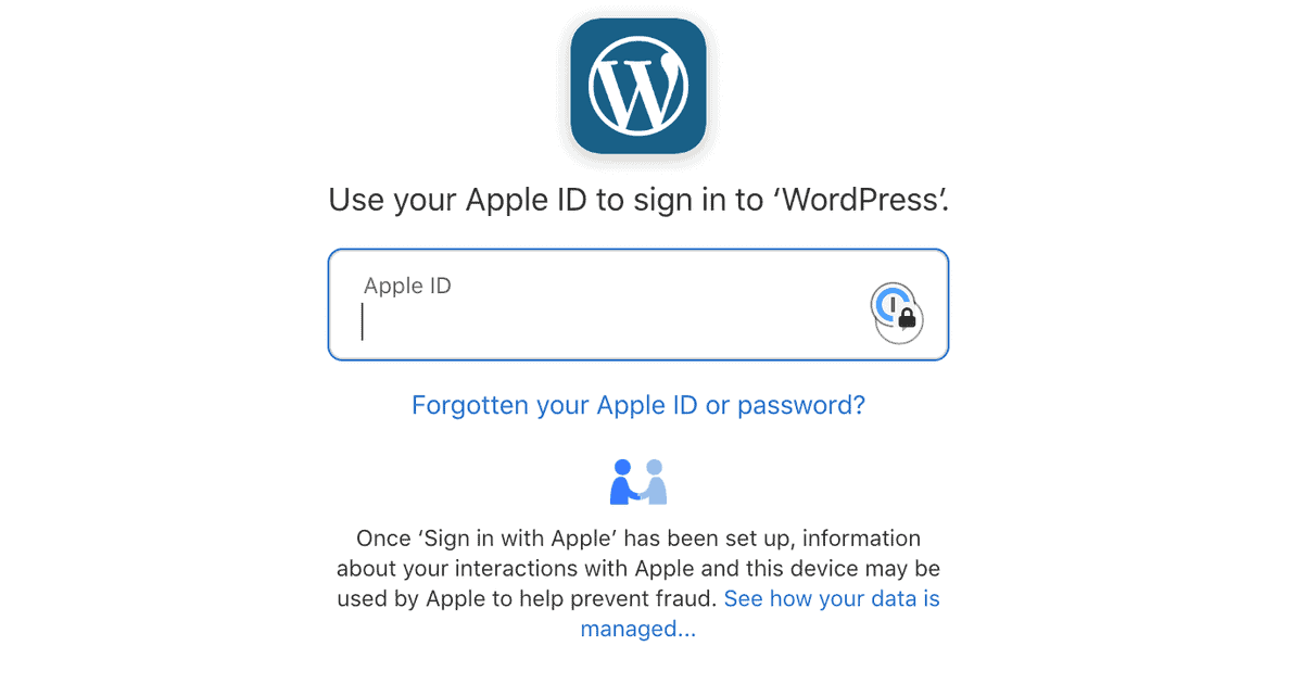 Use Sign in With Apple to Access Your WordPress.com Account