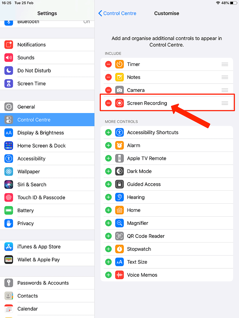 screen record ipad pro