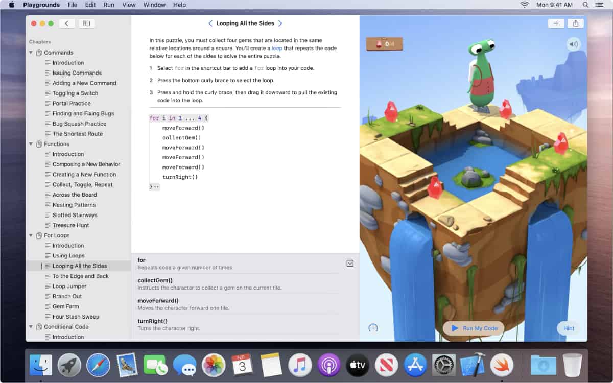 Swift playgrounds on macOS
