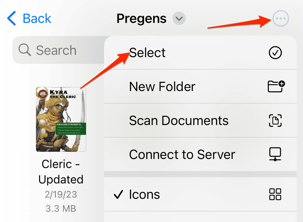 more select Files