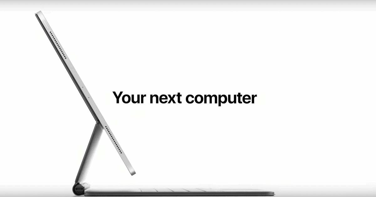 iPad Pro next computer advert