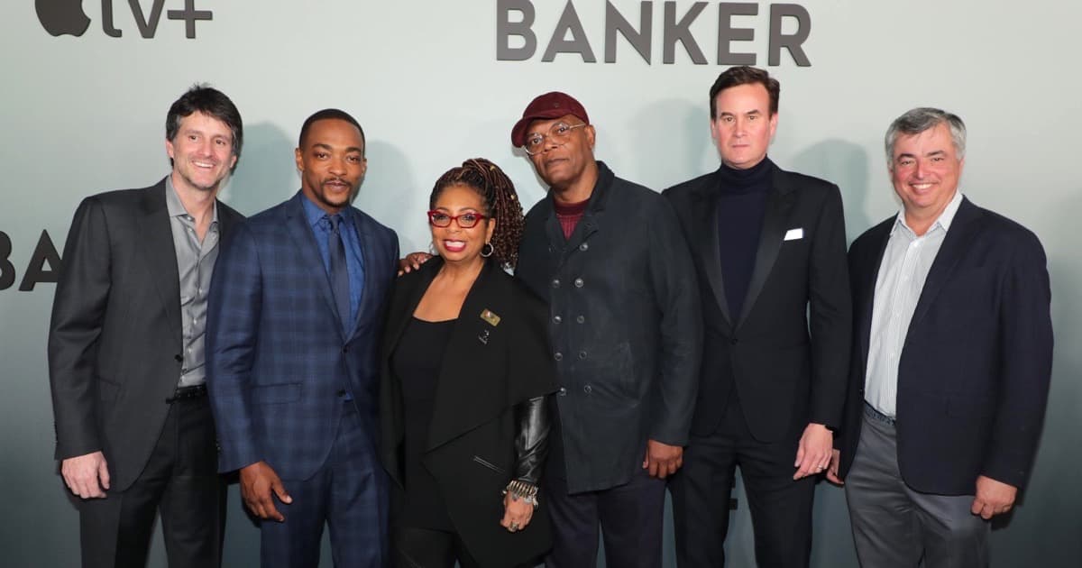 Cast of Apple TV+ film the banker