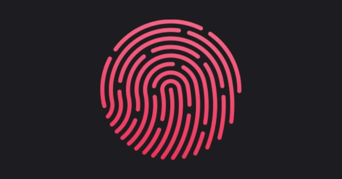 Touch ID fingerprint icon