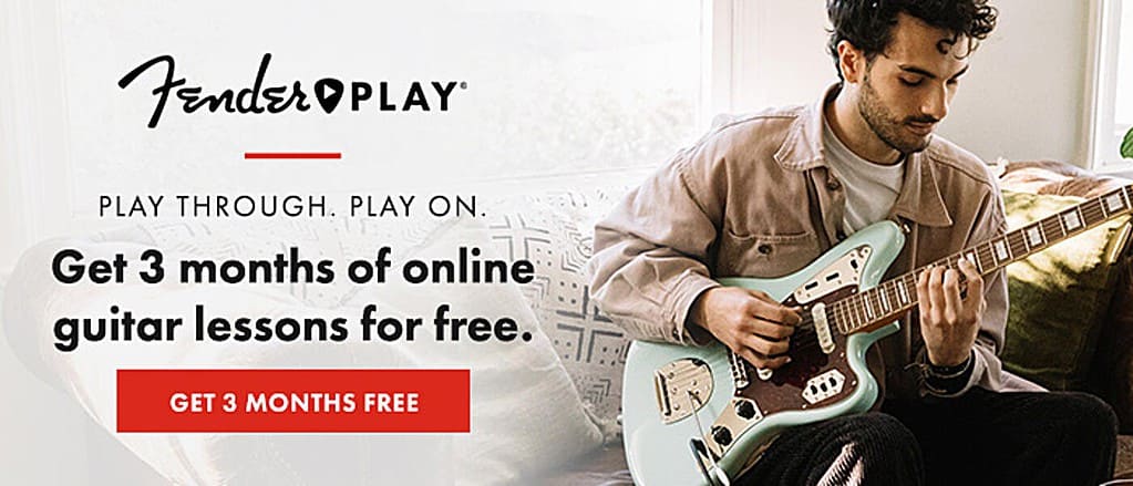 Learn to play guitar, bass, or ukulele free for 90 days courtesy of Fender.