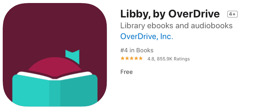 Check out books and audiobooks from your public library with Libby.