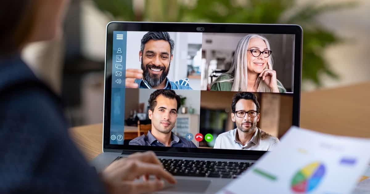 Image of people on a video call