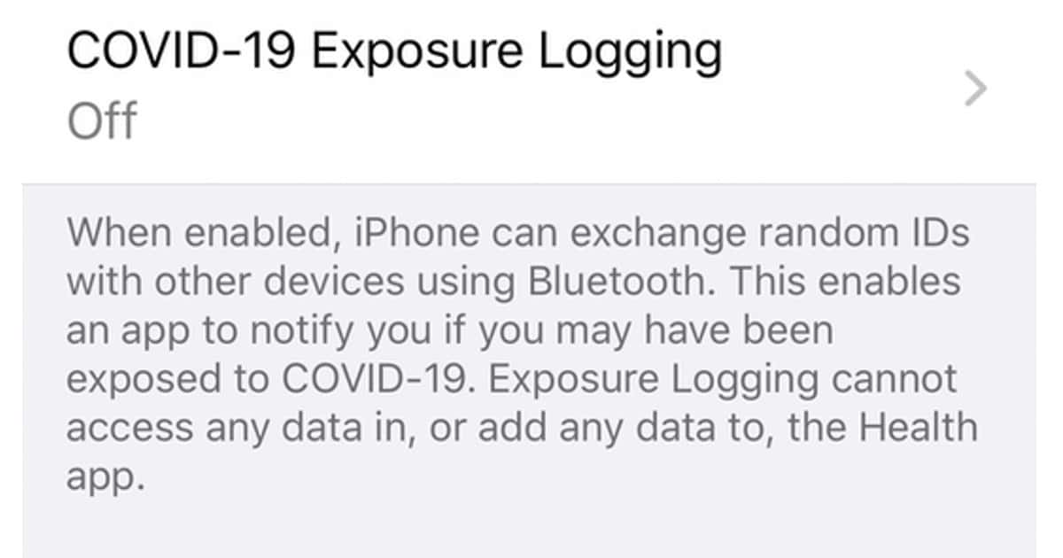 How to Turn on COVID-19 Exposure Logging on Your iPhone