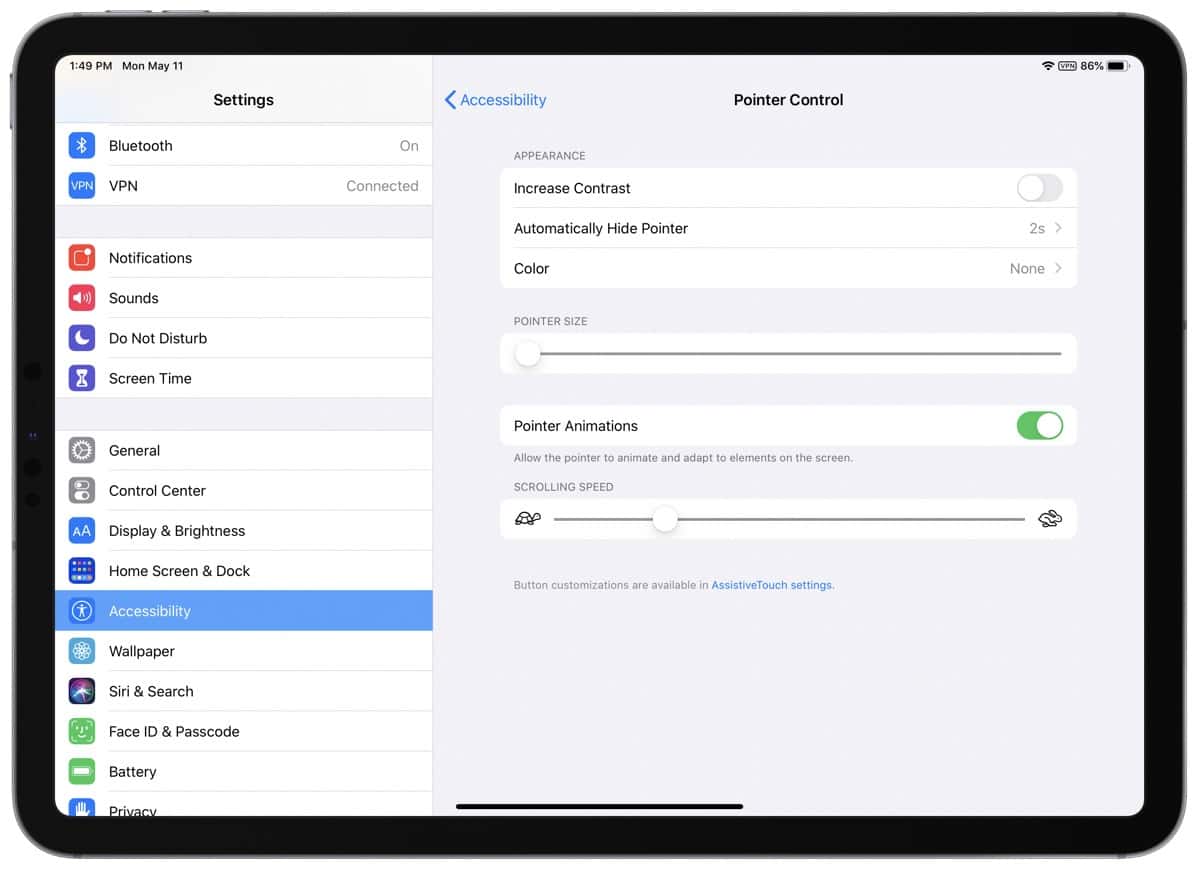 How to customize the mouse cursor on iPad: tracking speed, animations,  color, more - 9to5Mac
