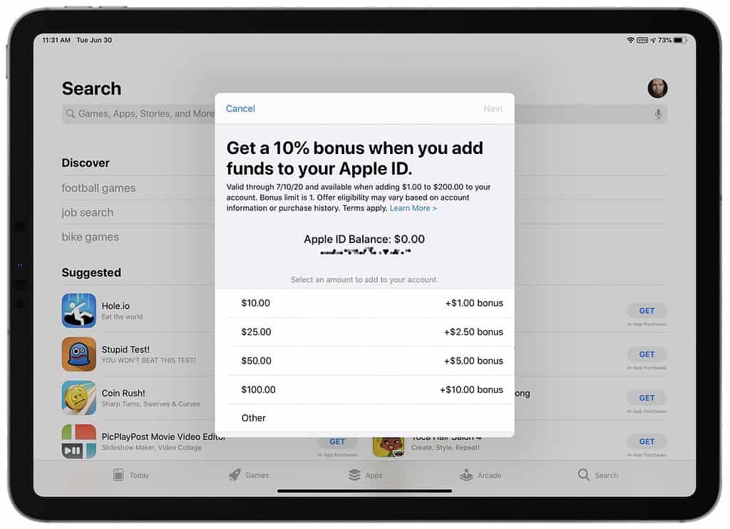Add Funds to Your Apple ID, Get a 10 Bonus Through July 10 The Mac