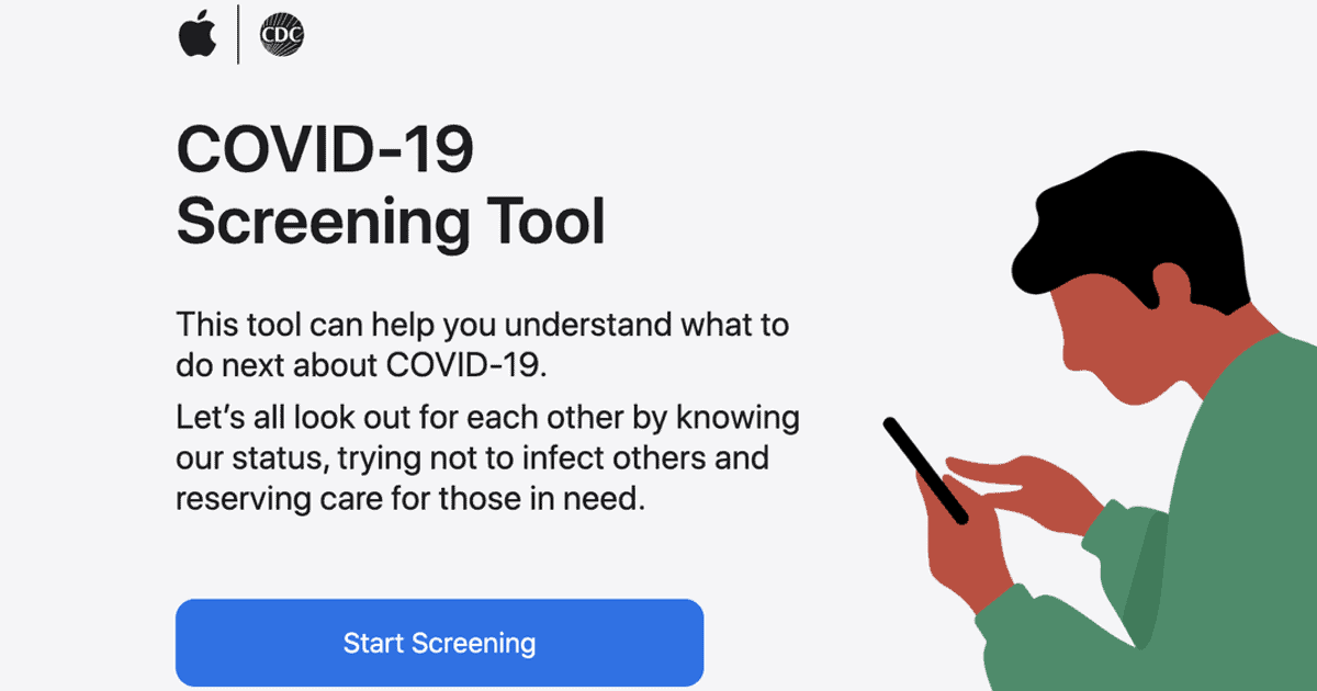 Apple COVID-19 App and Website Adds Anonymous Symptom Tracking