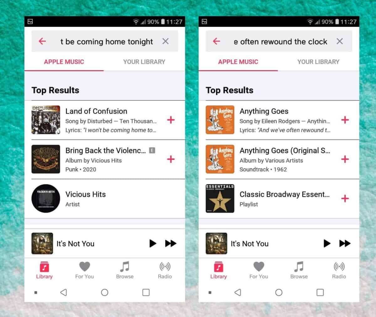 Apple Music on Android Allows You to Search by Lyrics