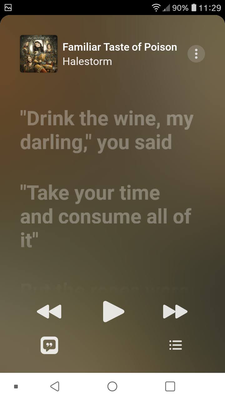 AppleMusicOnAndroidFollowLyrics