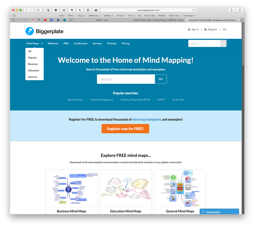 Get free mind-map templates and examples at Biggerplate.com.